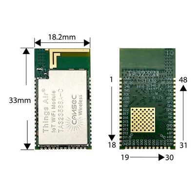TX 16.5dBm 2.4G আইওটি ওয়াইফাই মডিউল ওয়াইফাই ওয়্যারলেস ট্রান্সিভার মডিউল TA3235SA-C