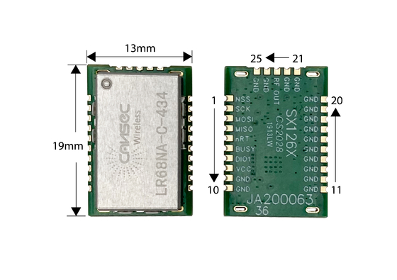 ক্যানসেক ওয়্যারলেস LR68NA-C SEMTECH LLCC68 লং রেঞ্জ লরা মডিউল স্মার্ট হোম আইওটি সলিউশন 434M//868M/915M সাব -1 গিগাহার্টজ
